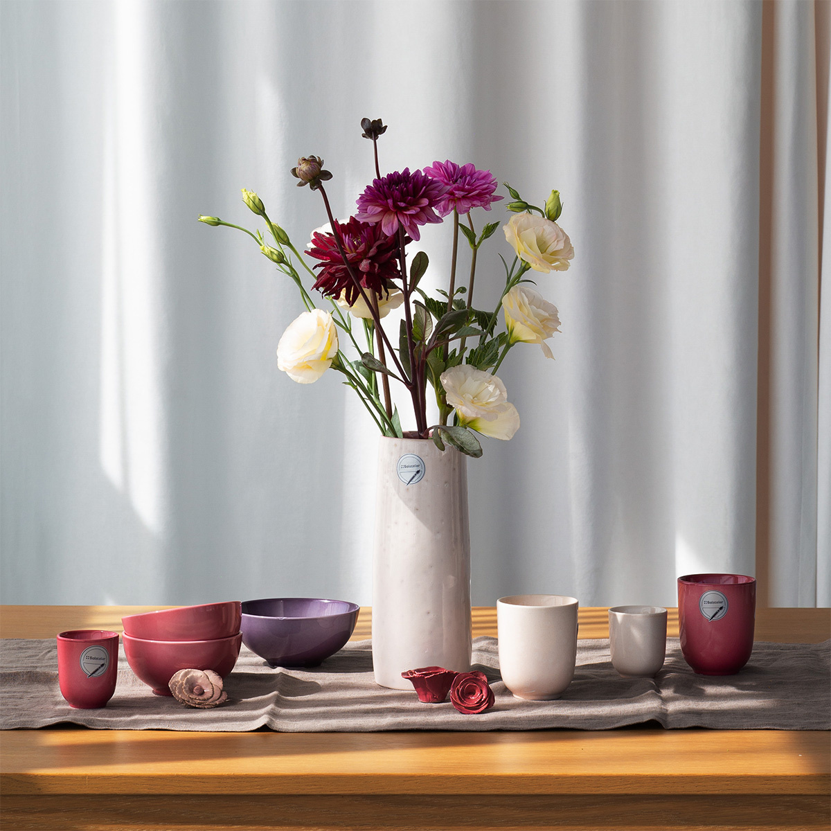 Vaso 23 cm | Gaya Solatelier Rose Crystal