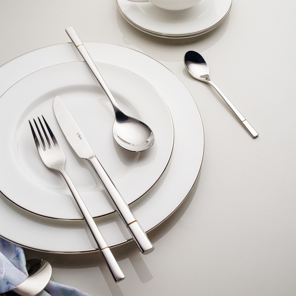 Dessertbesteck-Set 24-tlg. — Luxus Goldrille
