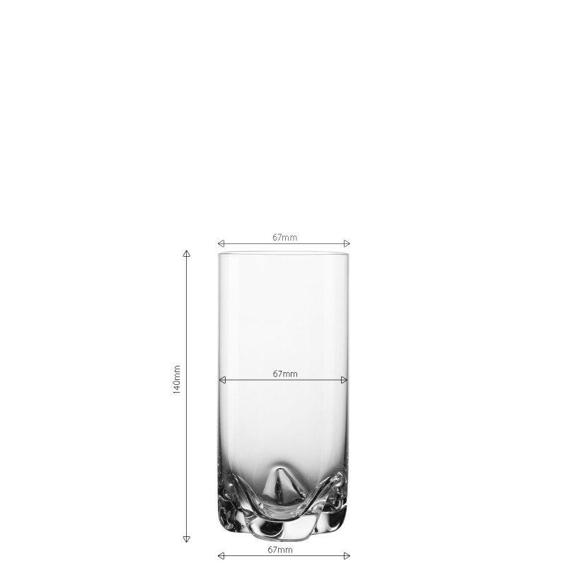 Tumbler glasses 350 ml set of 4 - Anno Glas Lunasol META Glass