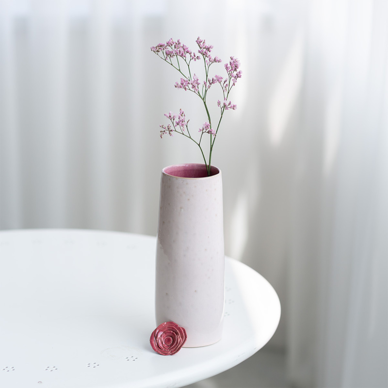 Vaso 23 cm | Gaya Solatelier Rose Crystal