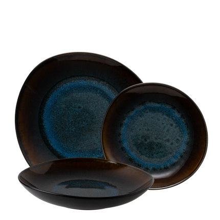 Service d'assiettes 12 pièces | Elements Amber Eye Organic