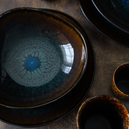 Bowl set 4 pcs | Elements Amber Eye Organic