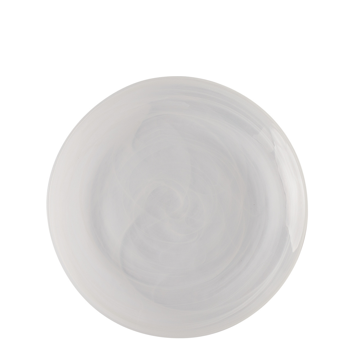 Shallow Plate White 21 cm – Elements Glass
