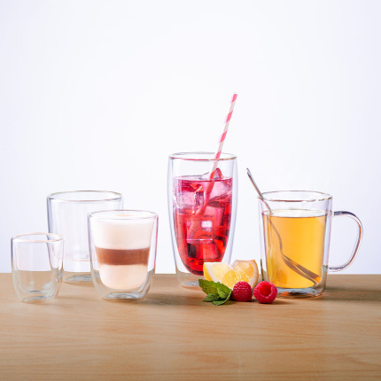 Bicchiere BASIC Glas Double Wall 250 ml - set da 4 pezzi