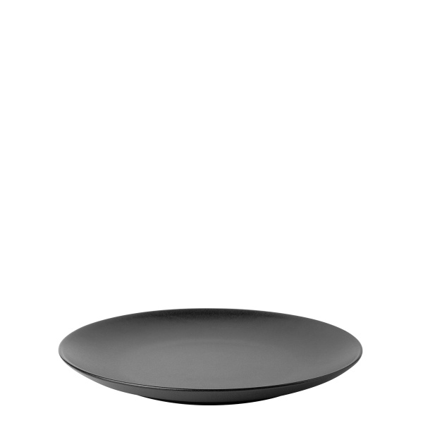 Piatto piano 20,5 cm 4 pz - Basic nero opaco