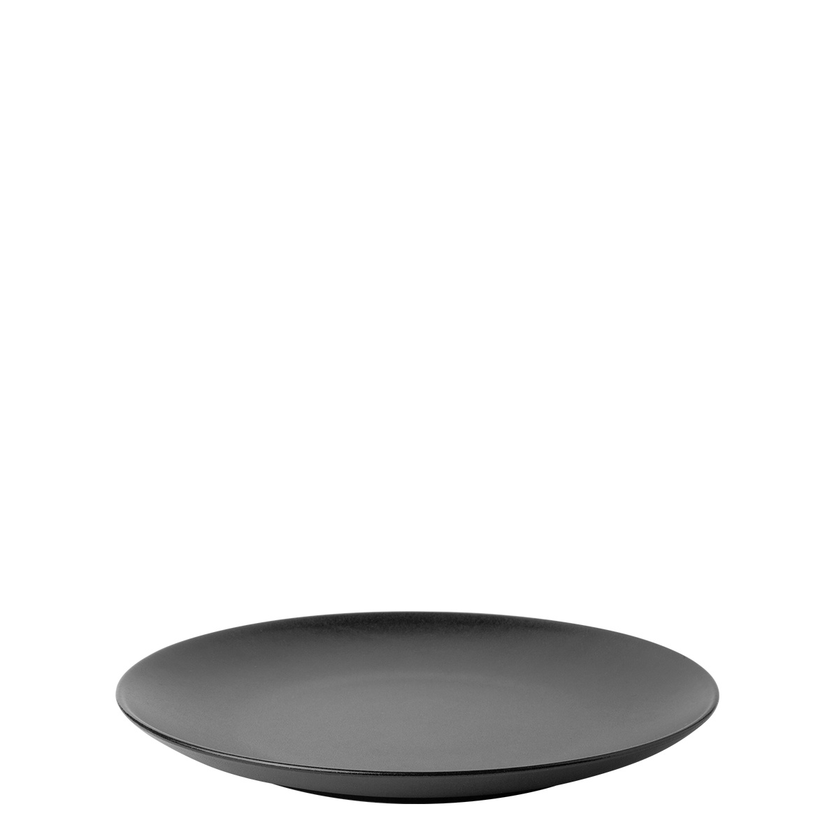 Piatto piano 20,5 cm 4 pz - Basic nero opaco
