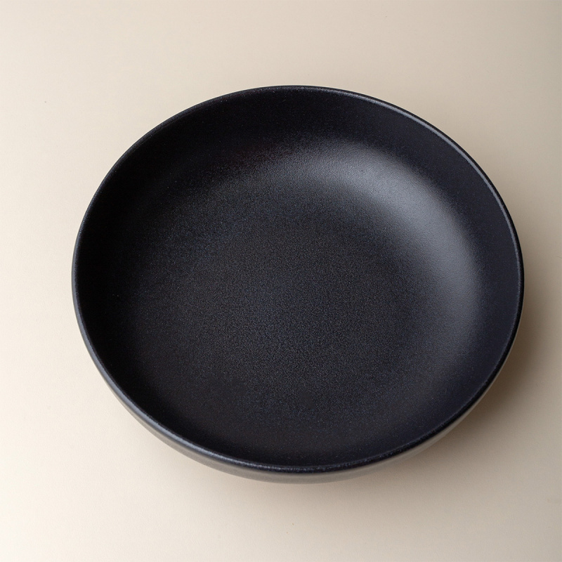 Deep plate U-Coupe 21 cm - BASIC Lunasol black matt