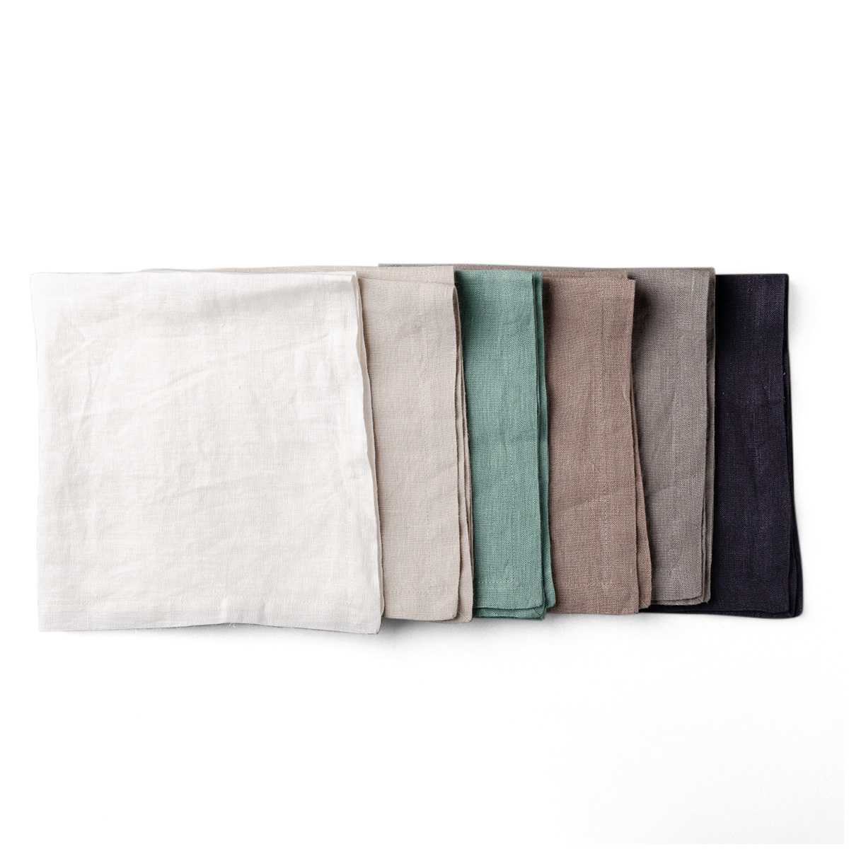Sea green linen napkins 50 x 50 cm 2 pcs - Gaya Ambiente