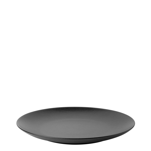 Assiette plate 24 cm 4 pcs - Basic noir mat