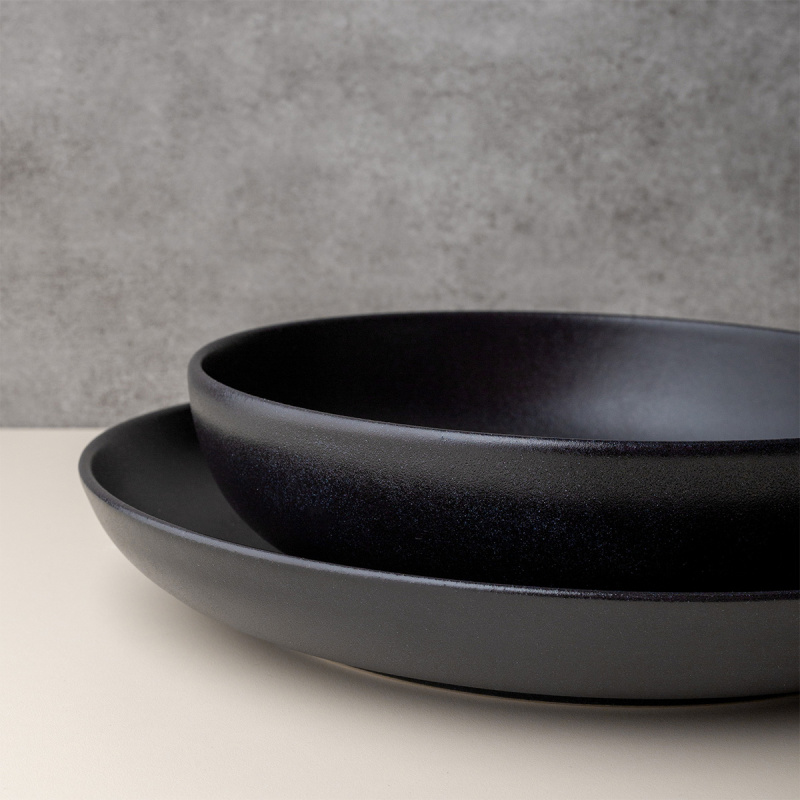 Deep plate U-Coupe 21 cm - BASIC Lunasol black matt
