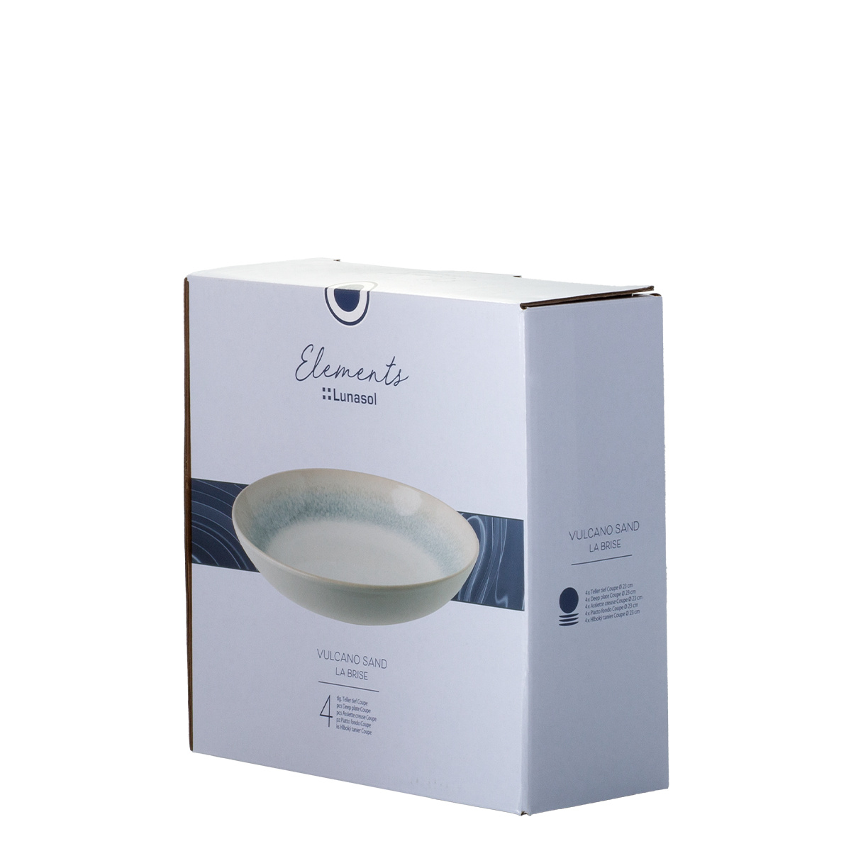 Deep plate set 4 pcs | Vulcano Sand la brise