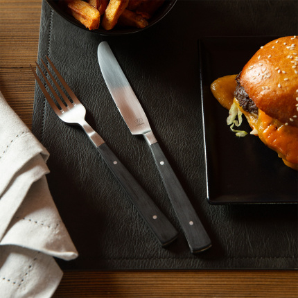 Anthracite rectangular PVC placemat – Elements Ambiente