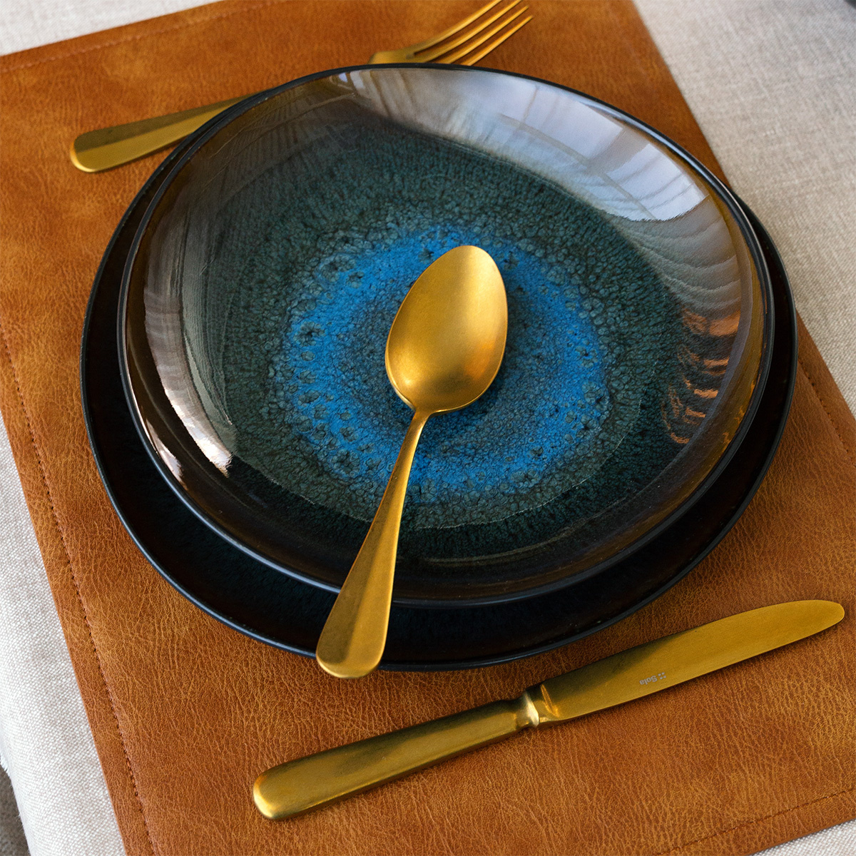 Set piatti 12 pezzi | Elements Amber Eye Organic