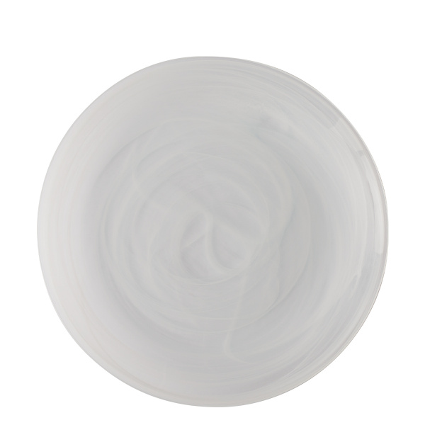 Piatto piano bianco 28 cm - Elements Glass