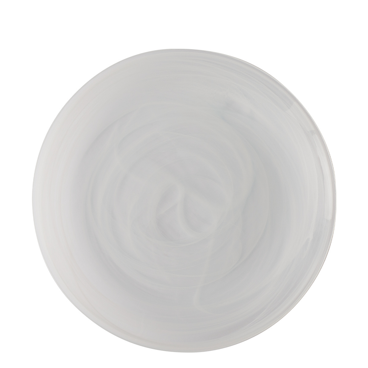 Piatto piano bianco 28 cm - Elements Glass