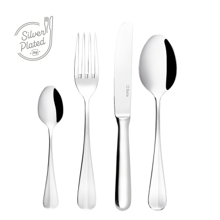 Silver-plated cutlery set 24 pcs | Baguette Sola