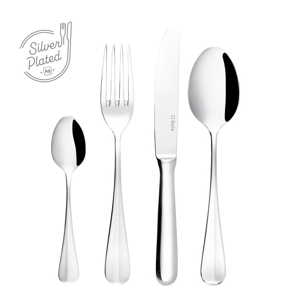 Set di posate argentate 24 pezzi | Baguette Sola