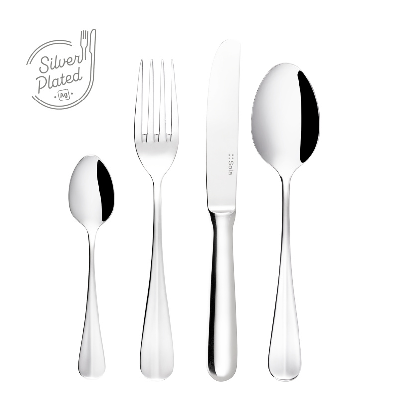 Set di posate argentate 24 pezzi | Baguette Sola