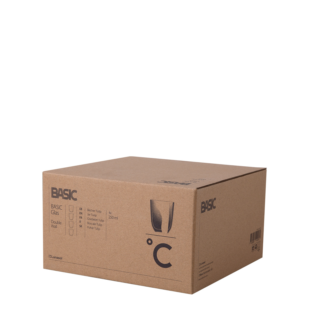 Glas BASIC Glas Double Wall 250 ml - 4er-Set