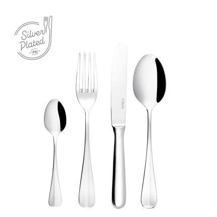 Set da dessert argentato 24 pezzi | Baguette Sola