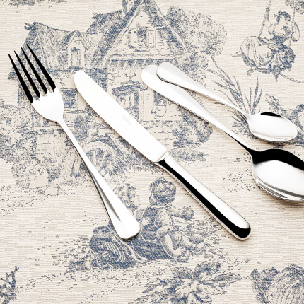 Set à dessert argenté 24 pièces | Baguette Sola