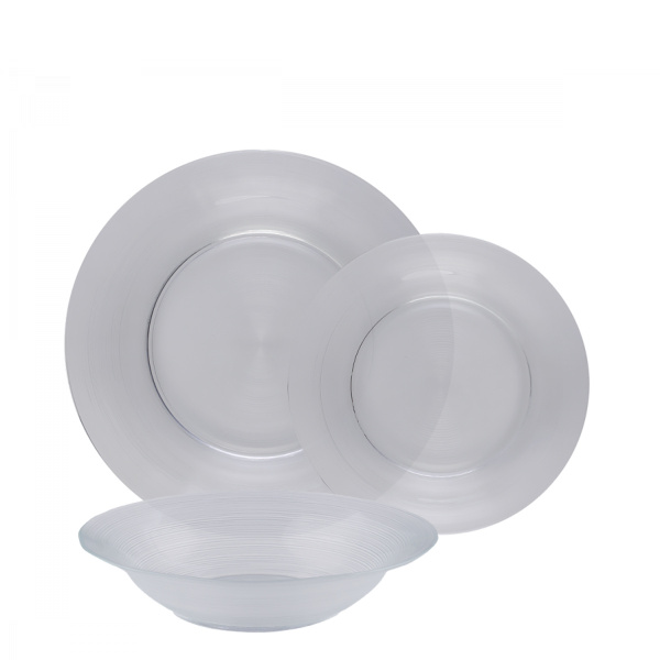 Geschirr-Set 12 tlg. - Basic Chic Glass