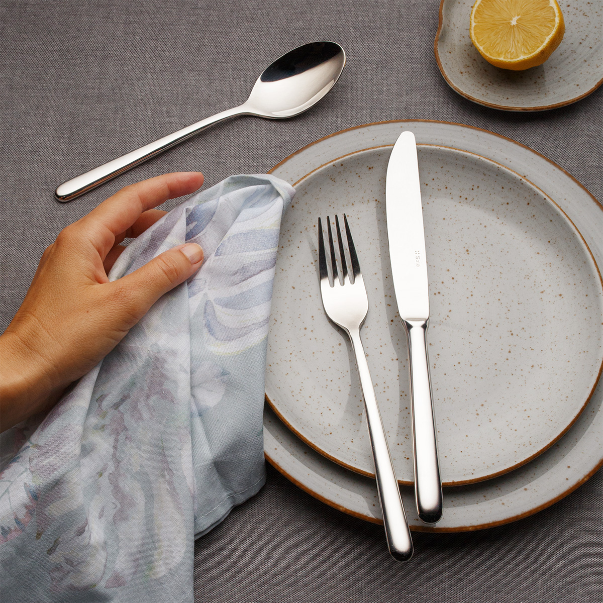 Silver-plated dessert set 24 pcs | Faro Sola