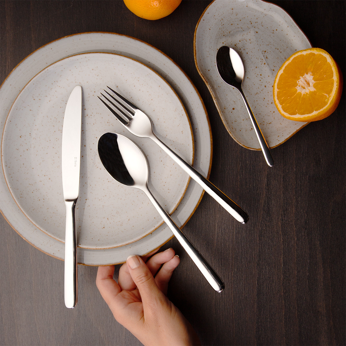Silver-plated dessert set 24 pcs | Faro Sola