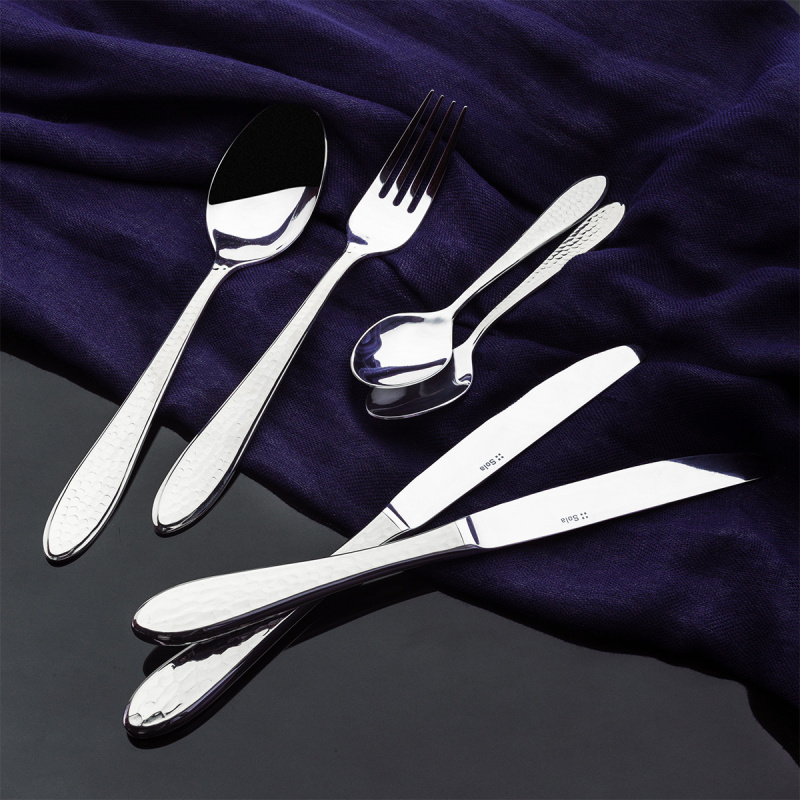 Set di posate argentate 24 pezzi | Queen Sola
