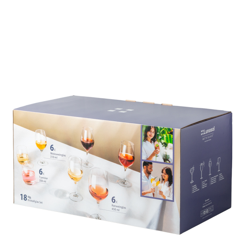 Starter glass set 18 pcs | Anno Premium Glas