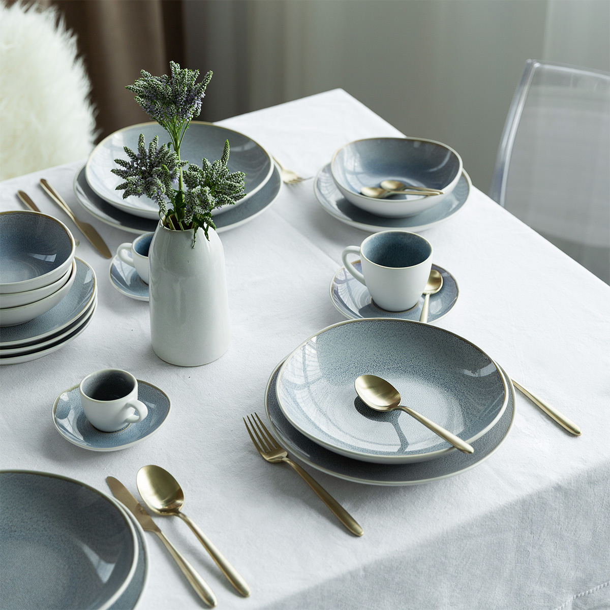 Coffee saucer 15.5 cm Glacial Ice | Lunasol