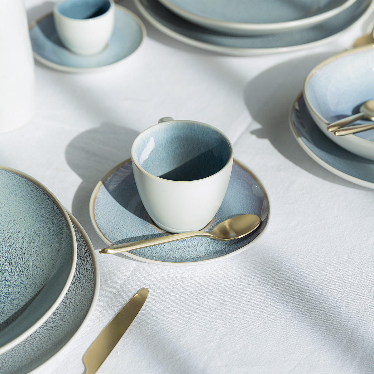 Coffee saucer 15.5 cm Glacial Ice | Lunasol