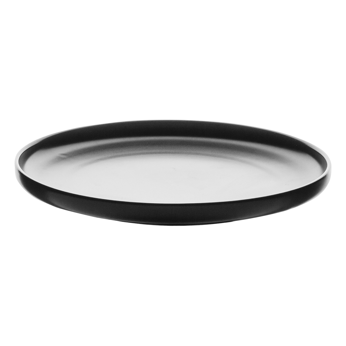 Assiette à dessert Coupe noire 20 cm – Flow