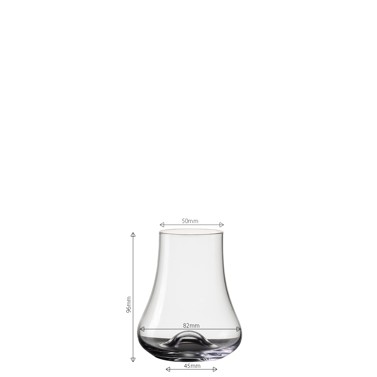 Whisky glass Wave 240 ml, set of 4 - Univers Glas Lunasol