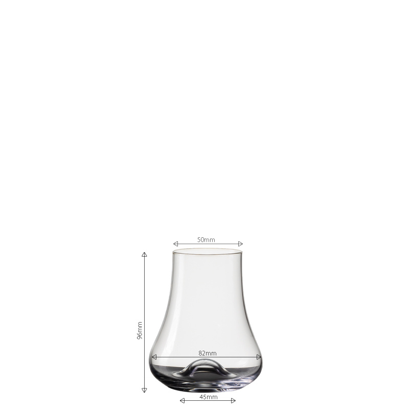 Whisky glass Wave 240 ml, set of 4 - Univers Glas Lunasol
