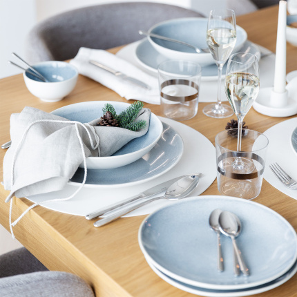 Coupe dinner plate 230 mm - Gaya Atelier Glacial Ice