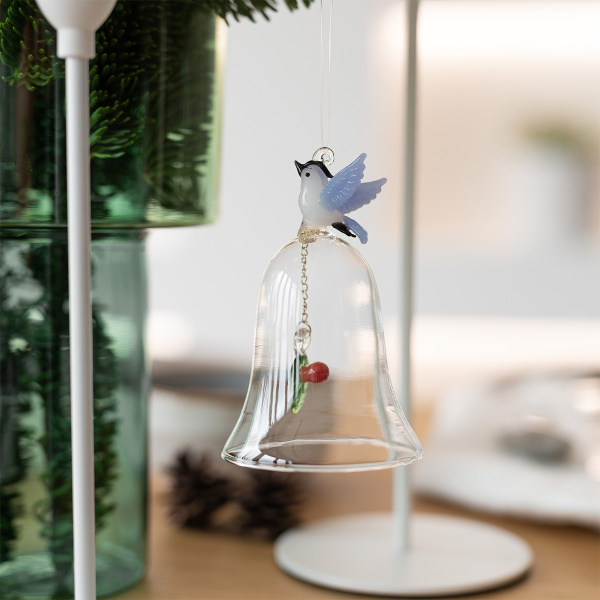 Light blue bell with a bird | Ichendorf