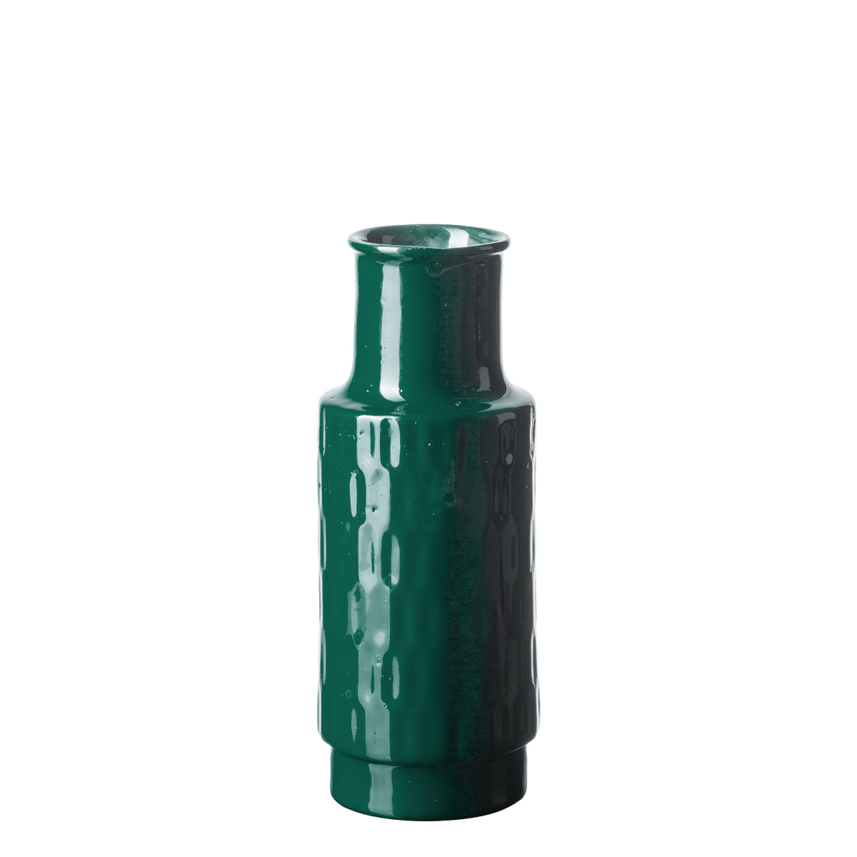 Vaso 21 cm cromo-verde | Milady Solatelier