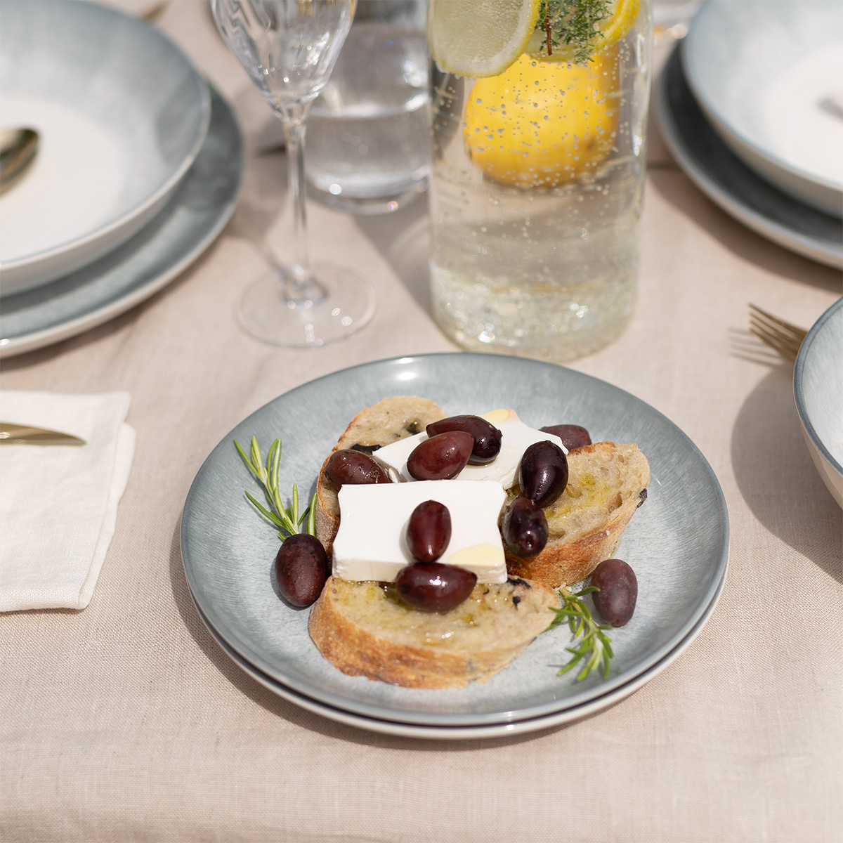 Starter tableware set 28 pcs | Elements Vulcano