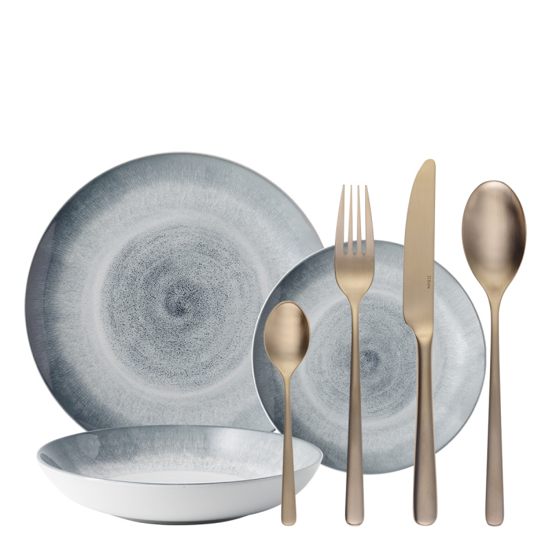 Starter tableware set 28 pcs | Elements Vulcano