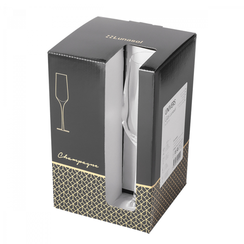 Calici da champagne 205 ml set 4 pz - Univers Glas Lunasol META Glass