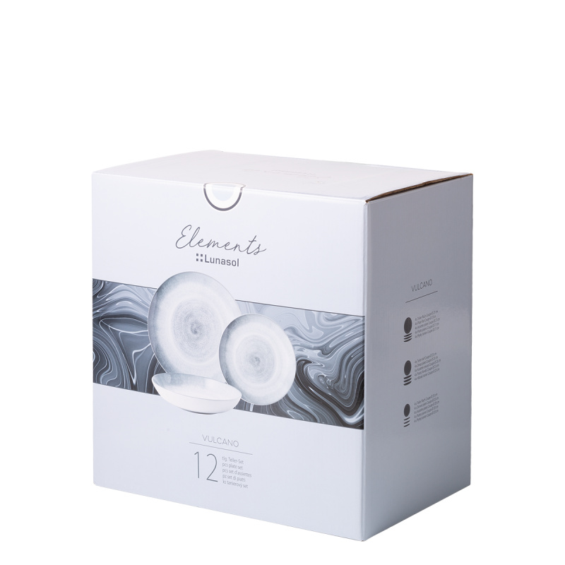 Set di stoviglie iniziale 28 pezzi | Elements Vulcano