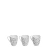 Tazza da latte, tè o cappuccino 320 ml set 3 pezzi - Basic Dots
