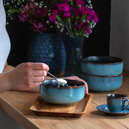 Ceramic bowl set 4 pcs – Elements Night