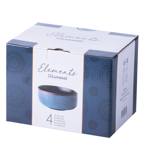 Keramikschalen-Set 4-tlg. – Elements Night