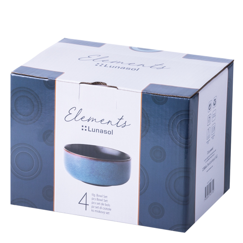 Keramikschalen-Set 4-tlg. – Elements Night