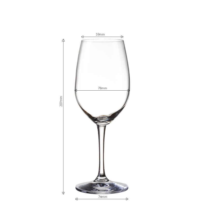 Calici da vino rosso 380 ml set 4 pz - BASIC Glas Lunasol META Glass