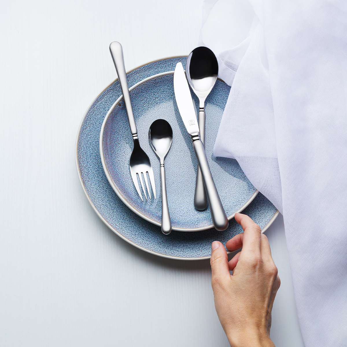 Cutlery set 24 pcs | Kreta Quarz Platinum Line