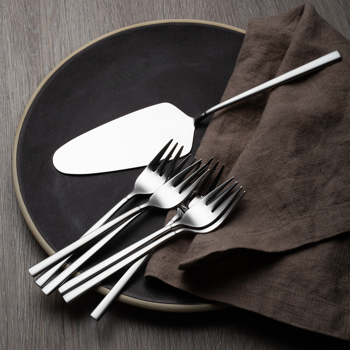 Cutlery set 39 pcs – Portofino, partially satin finish