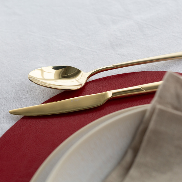Set di posate 16 pezzi – Kyoto PVD Champagne sabbiato